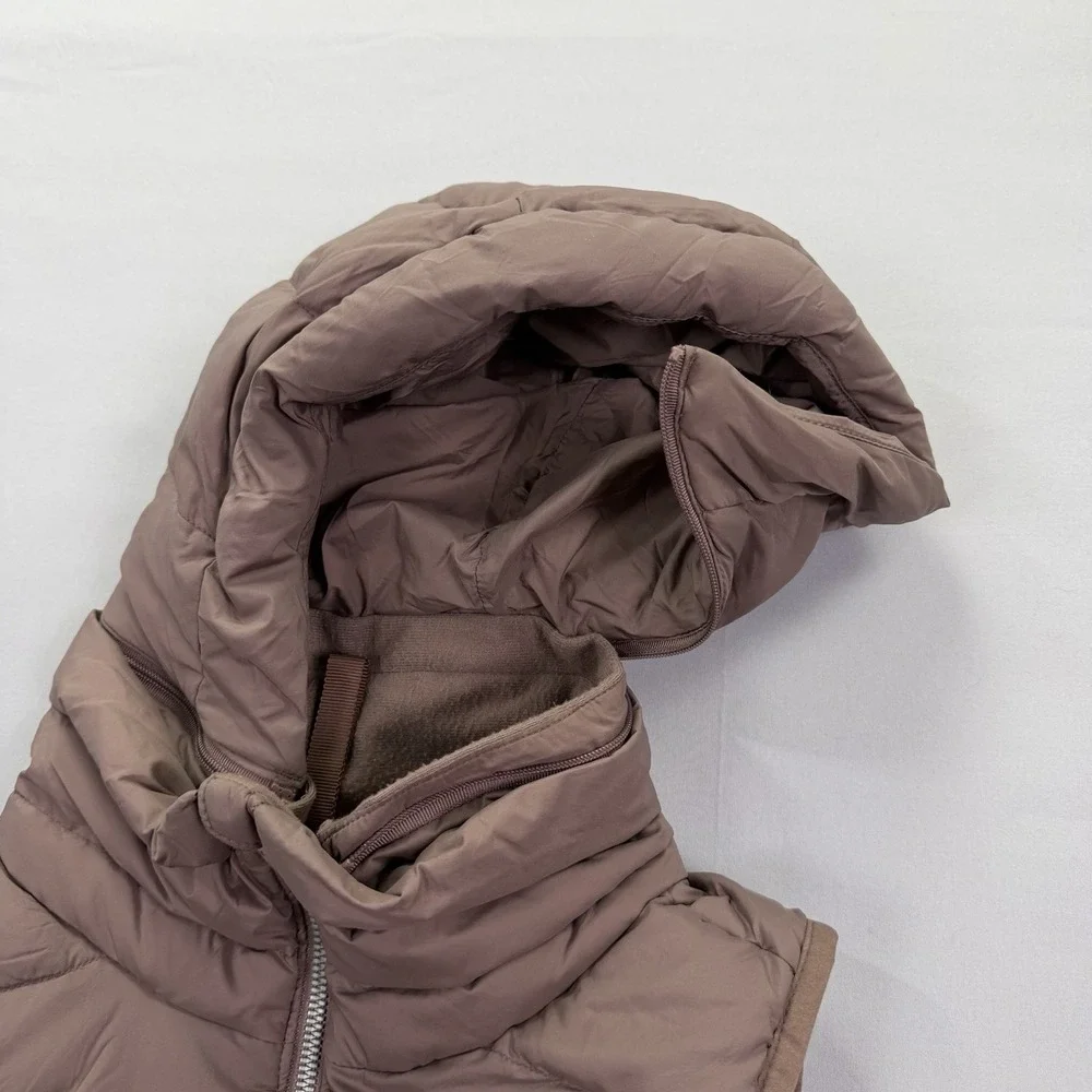 Lululemon Down & Around Vest Women's Size 6 Hooded Long Puffer Down